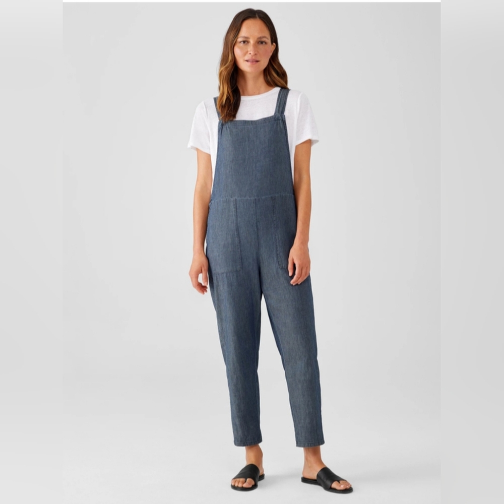 Airy Organic Cotton Twill Overalls